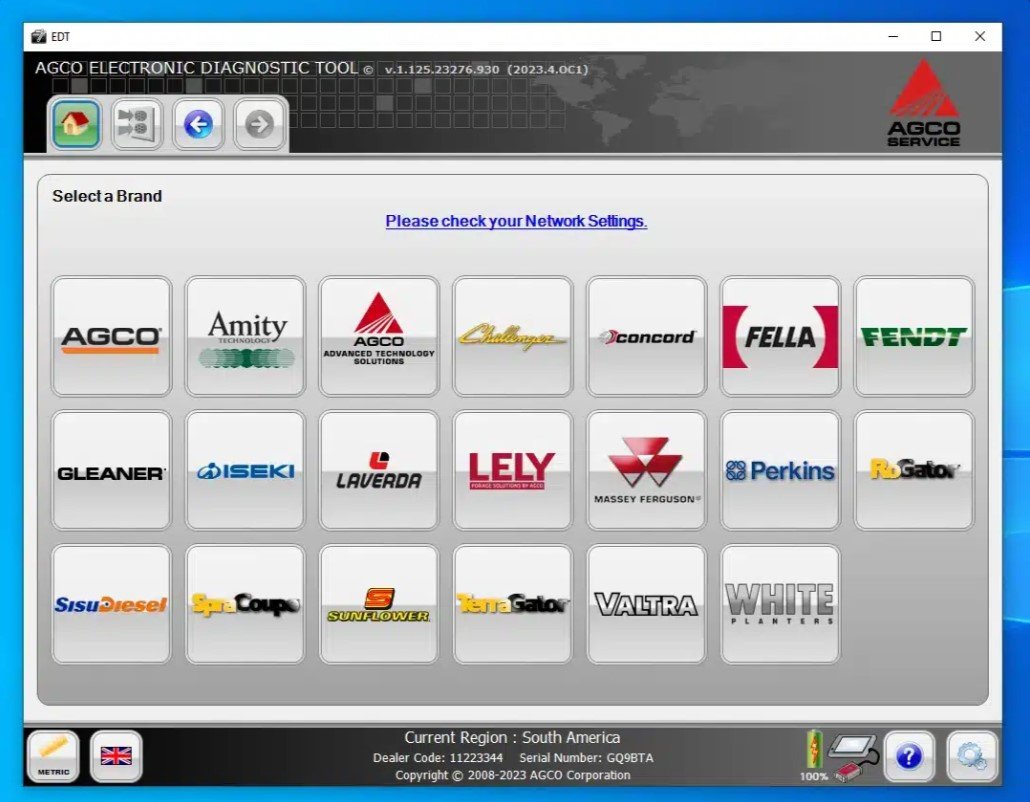 The agco edt v1.119 (2023) is the official diagnostic software created for AGCO tractors, harvesters, and industrial machines. It has been designed specifically for workshops, dealers, and professional technicians who need speed, accuracy, and reliability when servicing heavy-duty equipment. Unlike generic diagnostic software that only provides surface-level OBD data, agco edt offers direct access to the ECU, live engine and transmission data, actuator testing, and official online calibrations. With these tools, workshops reduce downtime and optimize repair costs. 👉 In an industry where every hour of machinery downtime represents financial losses, having agco edt 2023 provides a clear competitive advantage